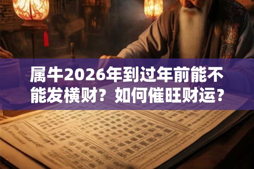 属牛2026年到过年前能不能发横财?如何催旺财运? 属牛2026年到过年前能不能发横财?如何催旺财运?