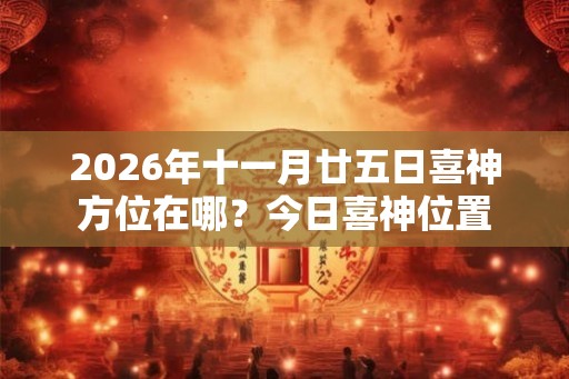 2026年十一月廿五日喜神方位在哪？今日喜神位置