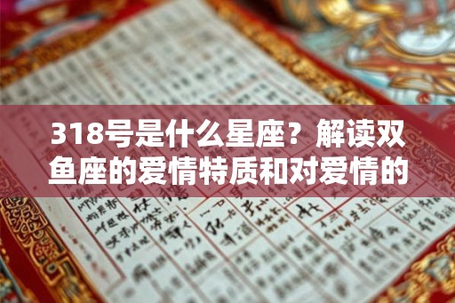 318号是什么星座？解读双鱼座的爱情特质和对爱情的投入