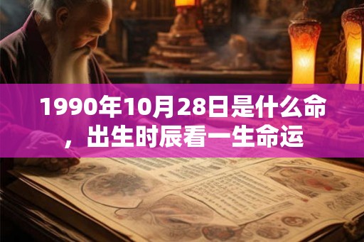 1990年10月28日是什么命,出生时辰看一生命运 1990年10月28日是什么命,出生时辰看一生命运