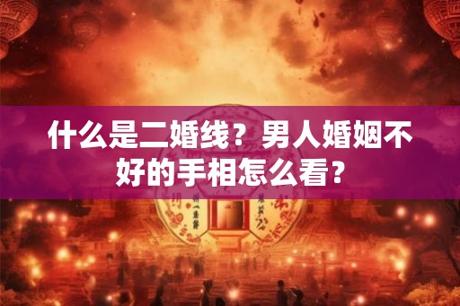 什么是二婚线?男人婚姻不好的手相怎么看? 什么是二婚线?男人婚姻不好的手相怎么看?