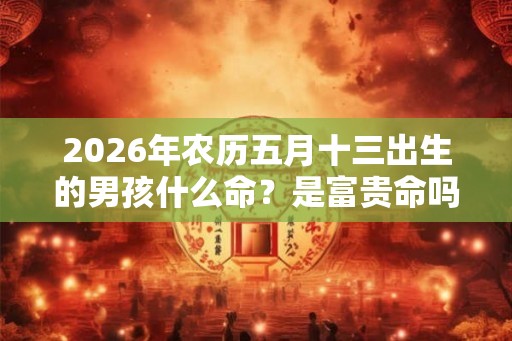 2026年农历五月十三出生的男孩什么命？是富贵命吗？