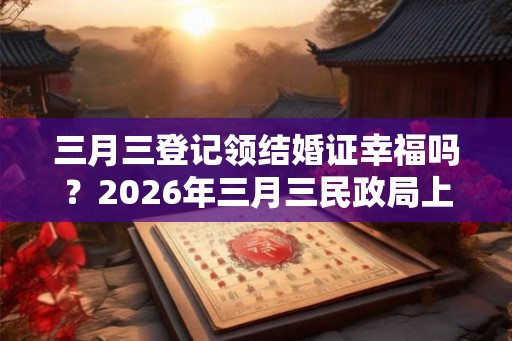 三月三登记领结婚证幸福吗?2026年三月三民政局上班吗? 三月三登记领结婚证幸福吗?2026年三月三民政局上班吗?
