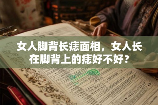 女人脚背长痣面相，女人长在脚背上的痣好不好？