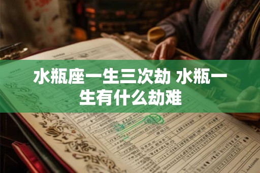 水瓶座一生三次劫 水瓶一生有什么劫难 水瓶座一生三次劫 水瓶一生有什么劫难