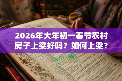 2026年大年初一春节农村房子上梁好吗？如何上梁？
