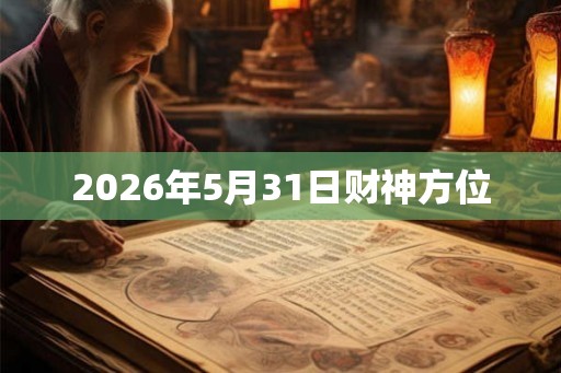 2026年5月31日财神方位