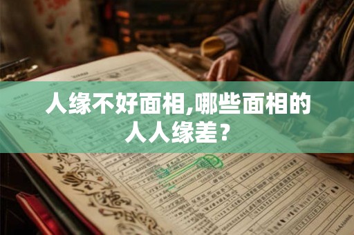 人缘不好面相,哪些面相的人人缘差？