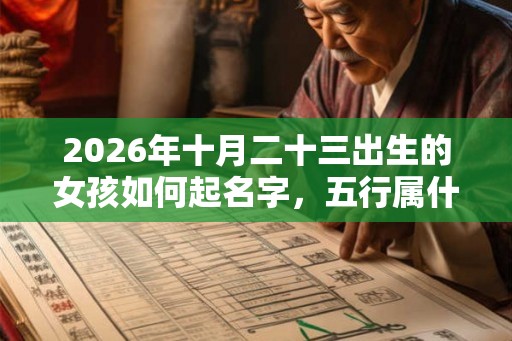 2026年十月二十三出生的女孩如何起名字，五行属什么