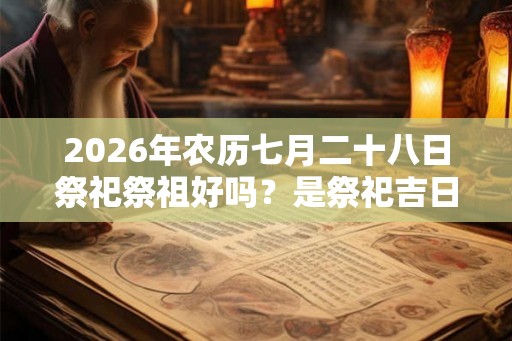 2026年农历七月二十八日祭祀祭祖好吗?是祭祀吉日吗? 2026年农历七月二十八日祭祀祭祖好吗?是祭祀吉日吗?
