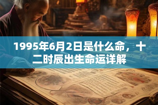 1995年6月2日是什么命，十二时辰出生命运详解