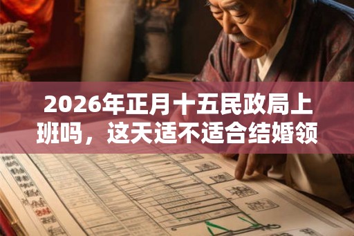 2026年正月十五民政局上班吗,这天适不适合结婚领证? 2026年正月十五民政局上班吗,这天适不适合结婚领证?