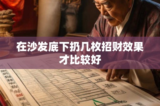 在沙发底下扔几枚招财效果才比较好