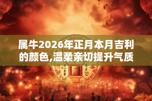 属牛2026年正月本月吉利的颜色,温柔亲切提升气质 属牛2026年正月本月吉利的颜色,温柔亲切提升气质