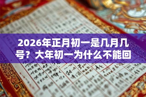 2026年正月初一是几月几号？大年初一为什么不能回娘家？