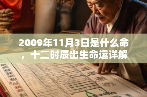 2009年11月3日是什么命，十二时辰出生命运详解