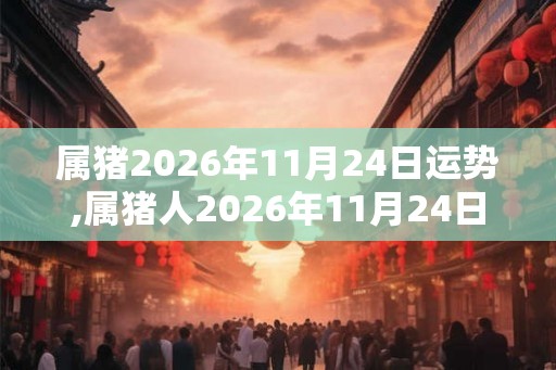 属猪2026年11月24日运势,属猪人2026年11月24日财运,生肖猪2026年11月24日运势 属猪2026年11月24日运势,属猪人2026年11月24日财运,生肖猪2026年11月24日运势