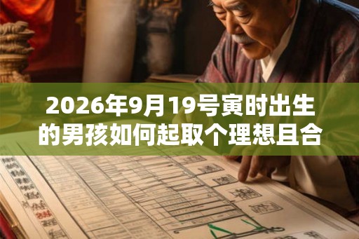 2026年9月19号寅时出生的男孩如何起取个理想且合适的名字和五行