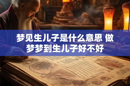 梦见生儿子是什么意思 做梦梦到生儿子好不好