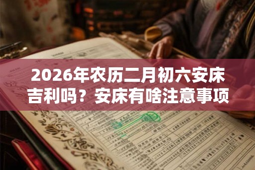 2026年农历二月初六安床吉利吗?安床有啥注意事项? 2026年农历二月初六安床吉利吗?安床有啥注意事项?