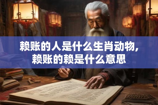赖账的人是什么生肖动物,赖账的赖是什么意思