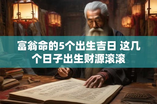 富翁命的5个出生吉日 这几个日子出生财源滚滚