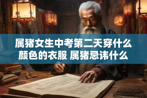 属猪女生中考第二天穿什么颜色的衣服 属猪忌讳什么色