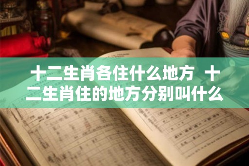 十二生肖各住什么地方  十二生肖住的地方分别叫什么