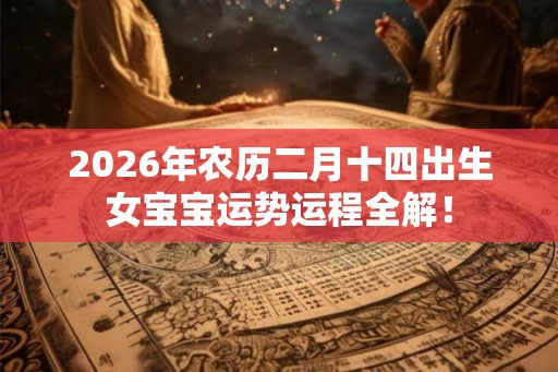 2026年农历二月十四出生女宝宝运势运程全解！