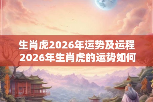 生肖虎2026年运势及运程 2026年生肖虎的运势如何