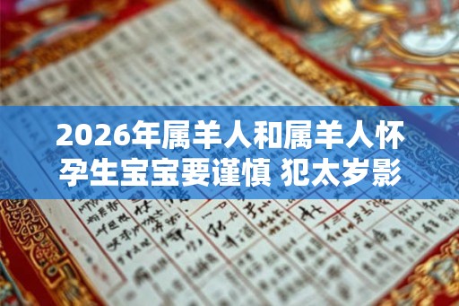 2026年属羊人和属羊人怀孕生宝宝要谨慎 犯太岁影响运程 2026年属羊人和属羊人怀孕生宝宝要谨慎 犯太岁影响运程