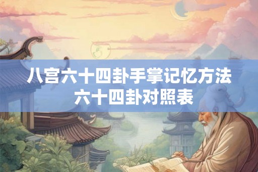 八宫六十四卦手掌记忆方法  六十四卦对照表