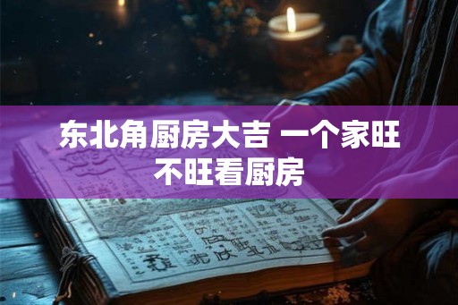 东北角厨房大吉 一个家旺不旺看厨房
