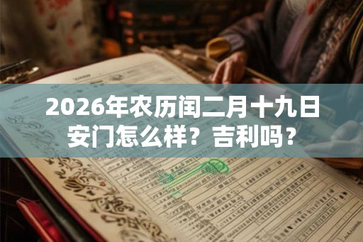 2026年农历闰二月十九日安门怎么样?吉利吗? 2026年农历闰二月十九日安门怎么样?吉利吗?