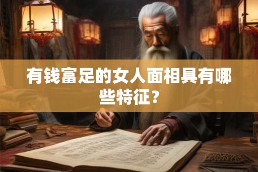 有钱富足的女人面相具有哪些特征？