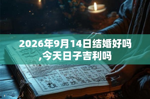 2026年9月14日结婚好吗,今天日子吉利吗