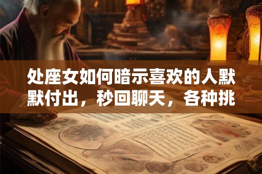 处座女如何暗示喜欢的人默默付出，秒回聊天，各种挑刺