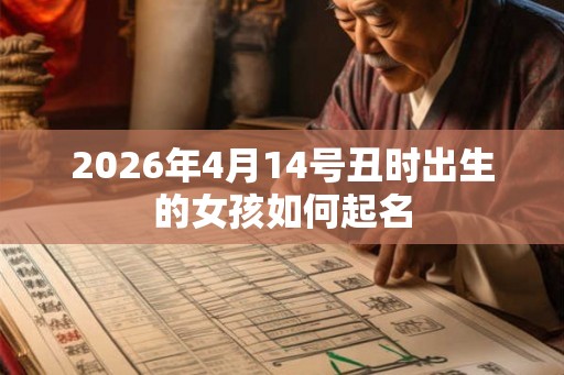 2026年4月14号丑时出生的女孩如何起名