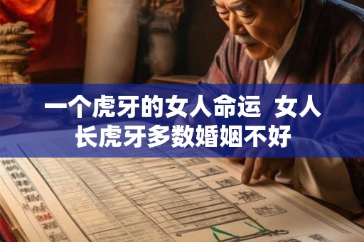 一个虎牙的女人命运  女人长虎牙多数婚姻不好