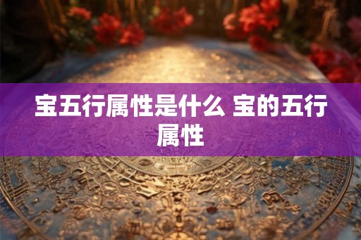 宝五行属性是什么 宝的五行属性