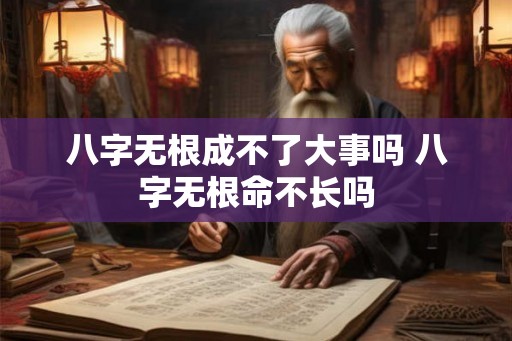 八字无根成不了大事吗 八字无根命不长吗