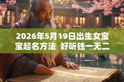 2026年5月19日出生女宝宝起名方法  好听独一无二的名字