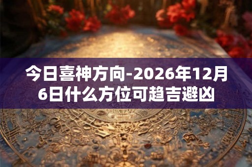 今日喜神方向-2026年12月6日什么方位可趋吉避凶 今日喜神方向-2026年12月6日什么方位可趋吉避凶