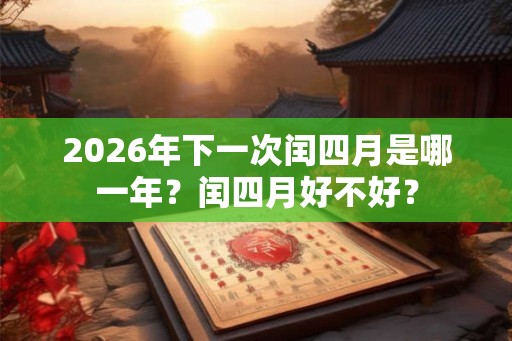 2026年下一次闰四月是哪一年？闰四月好不好？