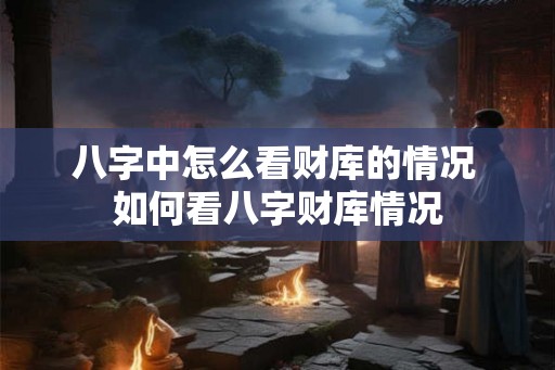 八字中怎么看财库的情况 如何看八字财库情况 八字中怎么看财库的情况 如何看八字财库情况