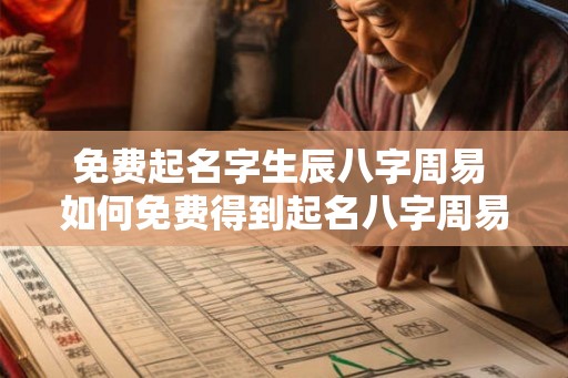 免费起名字生辰八字周易 如何免费得到起名八字周易