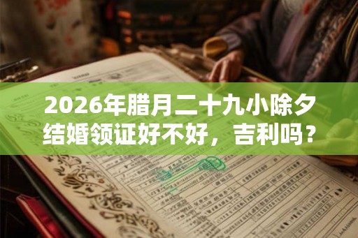 2026年腊月二十九小除夕结婚领证好不好，吉利吗？