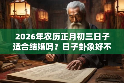 2026年农历正月初三日子适合结婚吗?日子卦象好不好? 2026年农历正月初三日子适合结婚吗?日子卦象好不好?