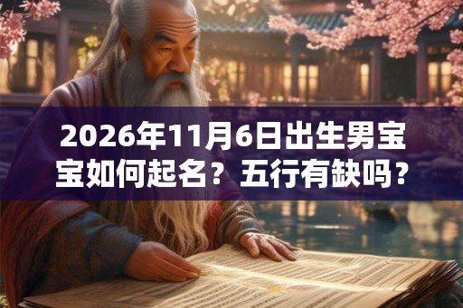 2026年11月6日出生男宝宝如何起名？五行有缺吗？