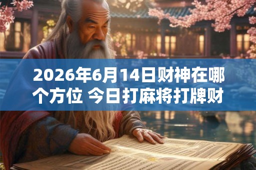 2026年6月14日财神在哪个方位 今日打麻将打牌财运方位